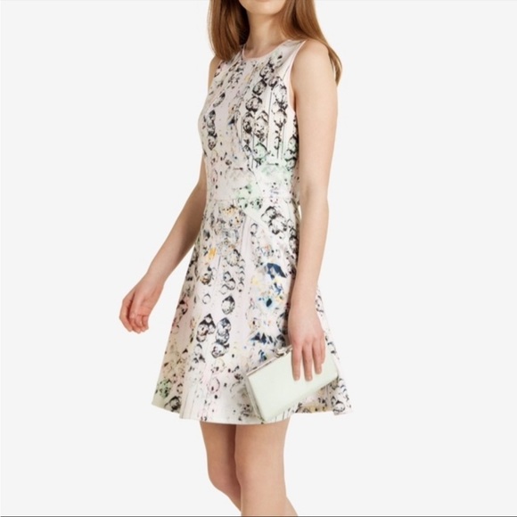 Droplets' Crystal Neoprene Skater Dress -Ted Baker - Picture 2 of 11